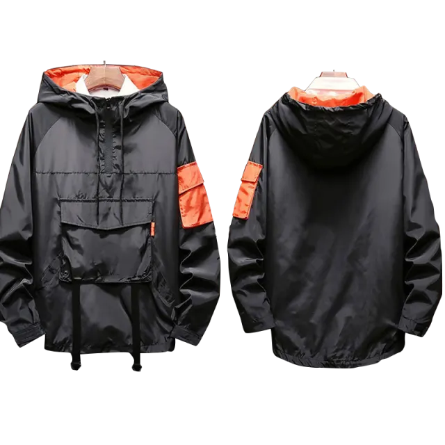 Spring and Autumn Men's Jacket Techwear Harajuku Waterproof MotorcycleTop Military Streetwear Japanese Racer Jacket Clothing