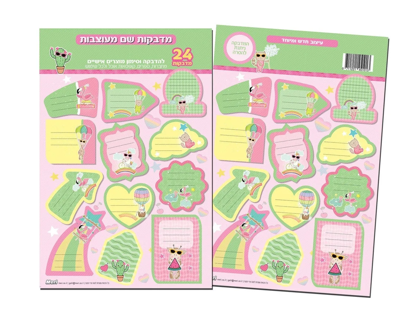 Stationary Name Sticker for girls