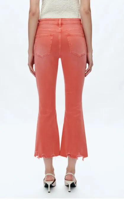 TIME TO EVOLVE ALICE MID RISE CROP FLARE JEANS