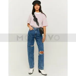 TW Dark High Straight Jeans