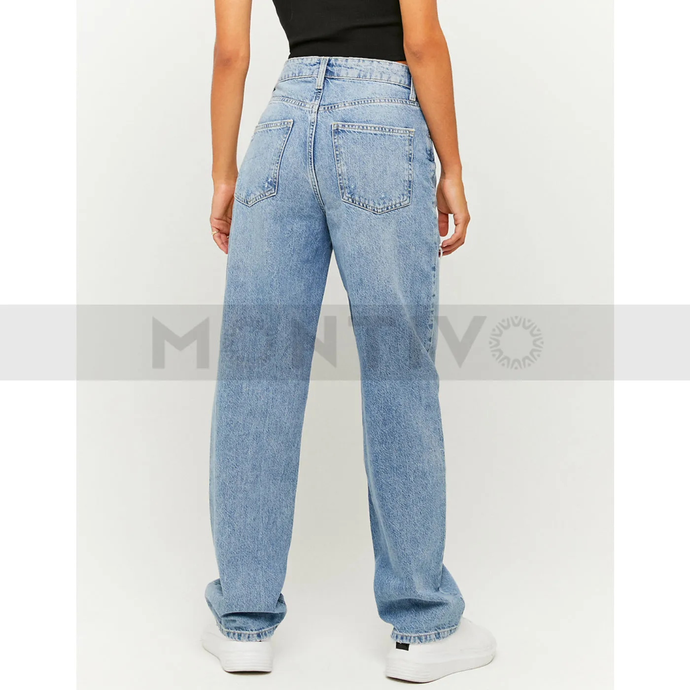 TW High Waist Straight Jeans