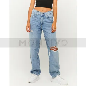 TW High Waist Straight Jeans