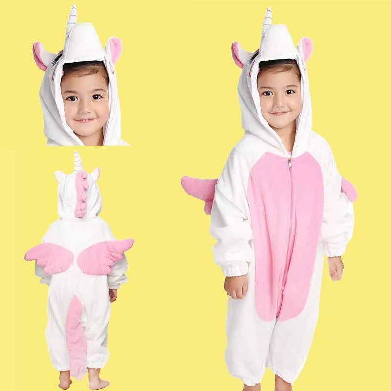 Unicorn Kids Kigurumi Onesies Hoodie Animal Pajamas costume