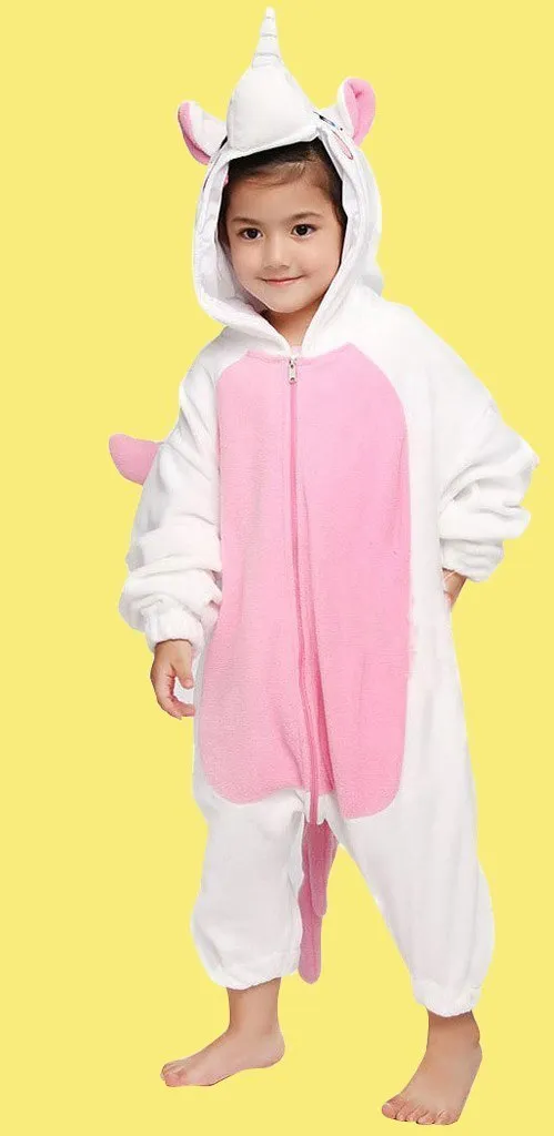 Unicorn Kids Kigurumi Onesies Hoodie Animal Pajamas costume