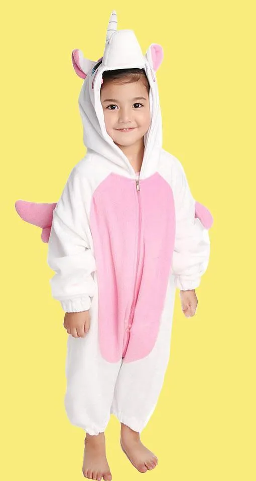 Unicorn Kids Kigurumi Onesies Hoodie Animal Pajamas costume