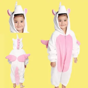 Unicorn Kids Kigurumi Onesies Hoodie Animal Pajamas costume