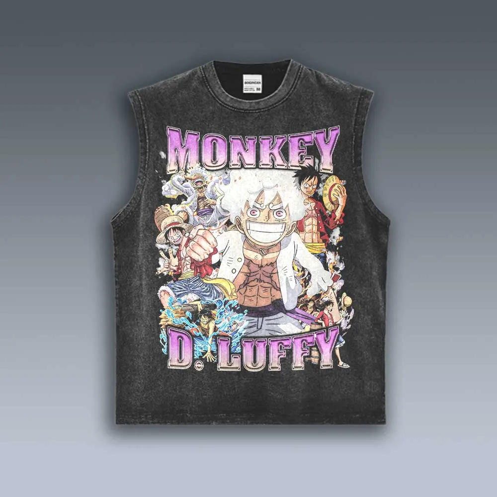 VINTAGE TANK TOP | MONKEY D. LUFFY 3.7