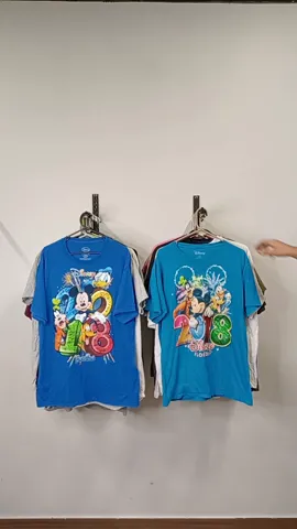 WALT DISNEY MEN'S CREW NECK T-SHIRTS - 38 PCS