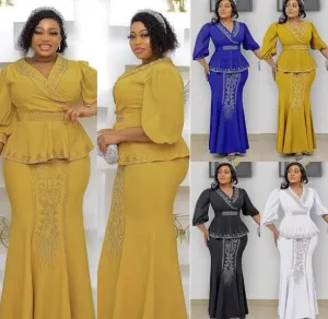 Women Ankara Wedding Party Gown Outfits