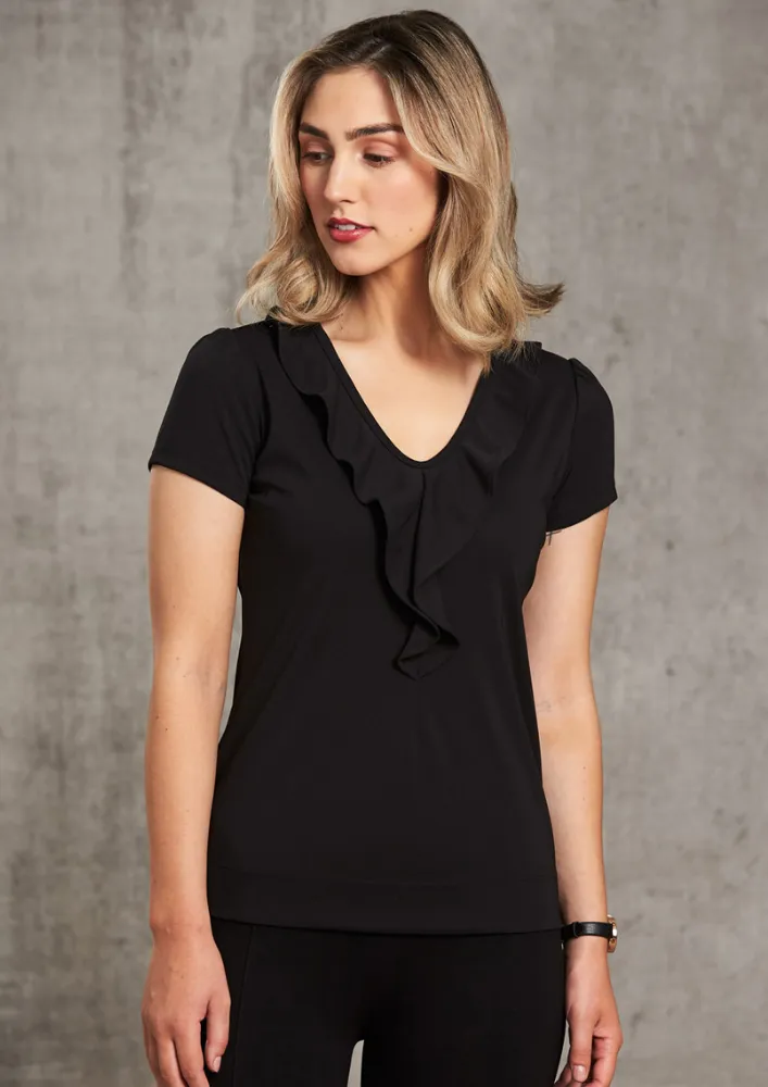 WS Ruffle Front Blouse