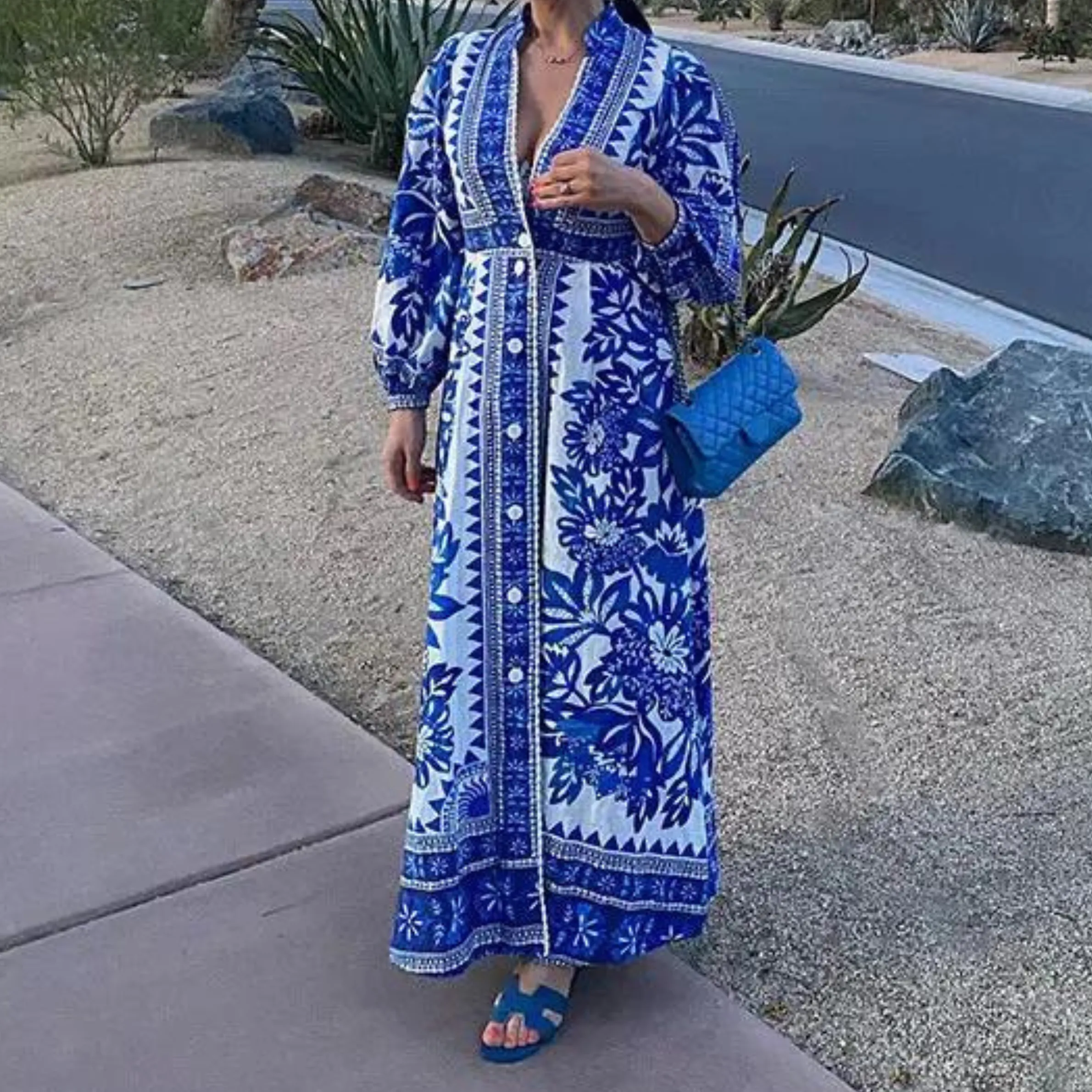 ZENDAYA - BOTANICAL MAXI DRESS