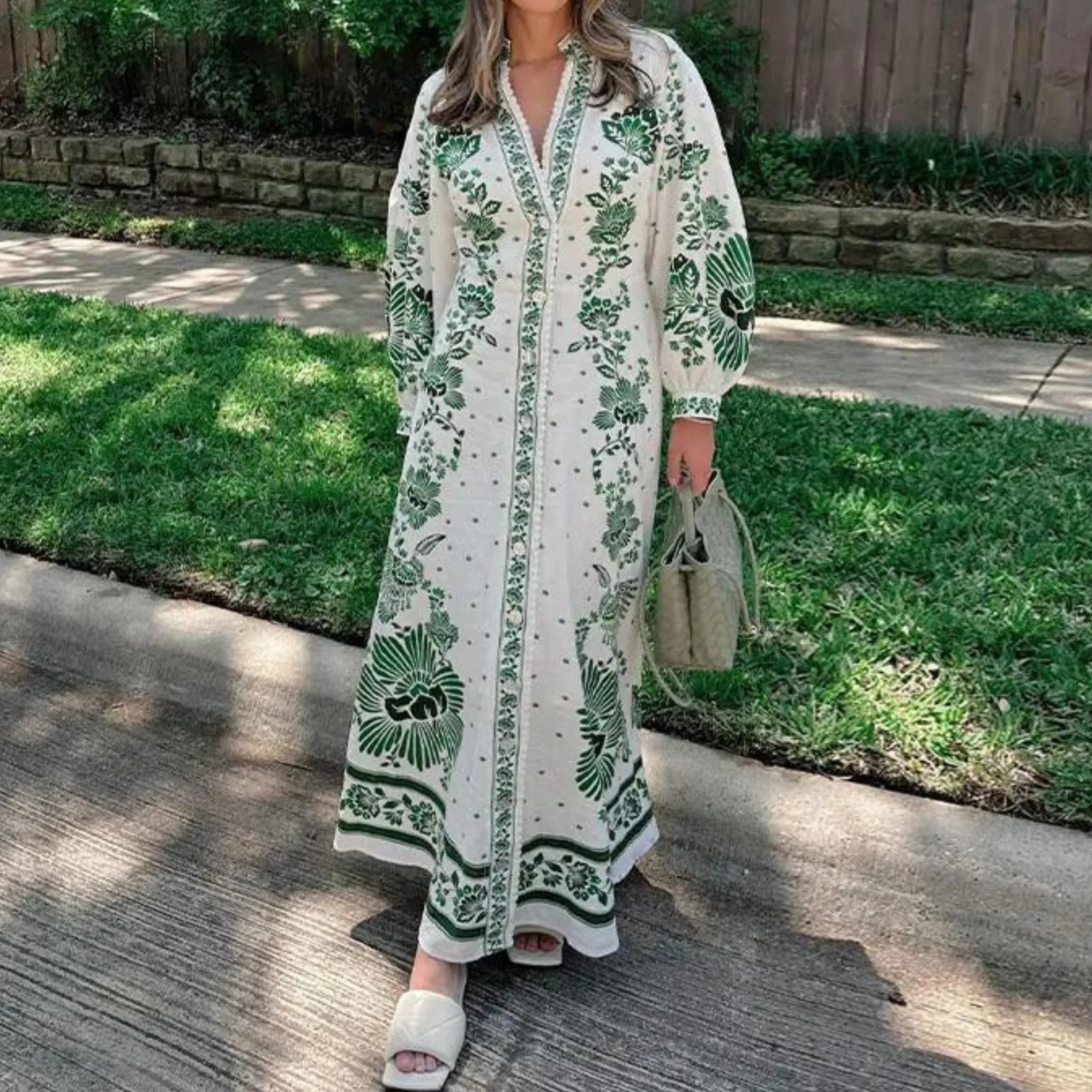 ZENDAYA - BOTANICAL MAXI DRESS